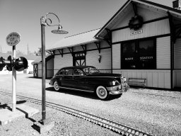 packard train station night